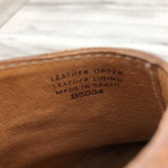 Madewell Ankle boots Womens 6 Brown Leather Slip On Side Snap Cap Toe Booties - Picture 11 of 13